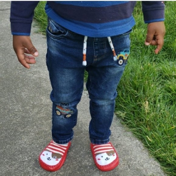 Baby Shoes Socks Animal Infant Sock Shoe Red New - Picture 7 of 16